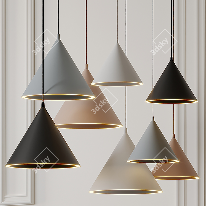 Modern ANNULAR Pendant Lamps 3D model image 1