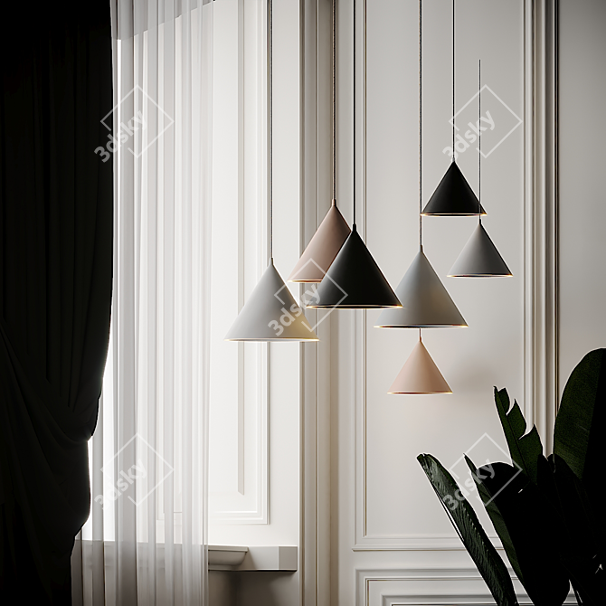 Modern ANNULAR Pendant Lamps 3D model image 4