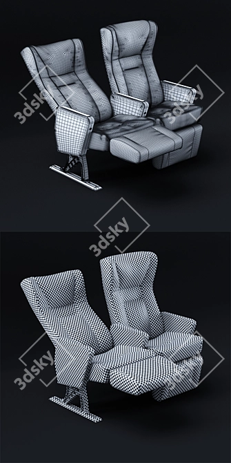Westmekan Cruise Executive Reclinable Armchair 3D model image 3