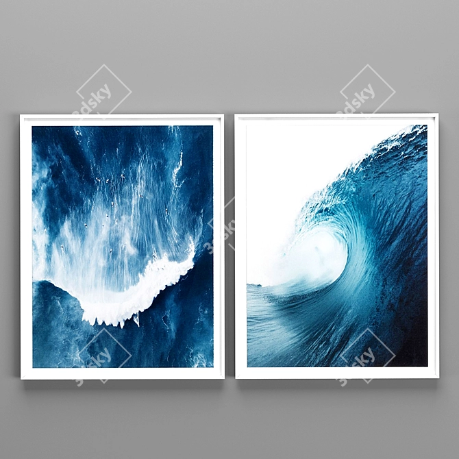 Oceanic Bliss: RH Teen Big Wave Photography 3D model image 1