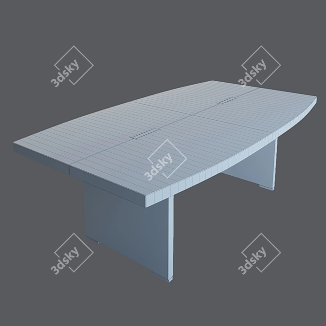 Italian Office Table: Alea Odeon 3D model image 2