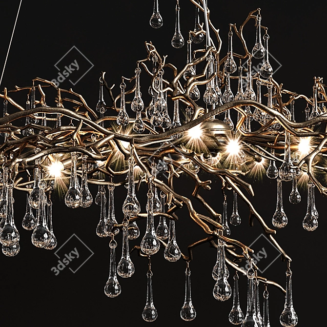 Bijout Big Serip Chandelier 3D model image 2