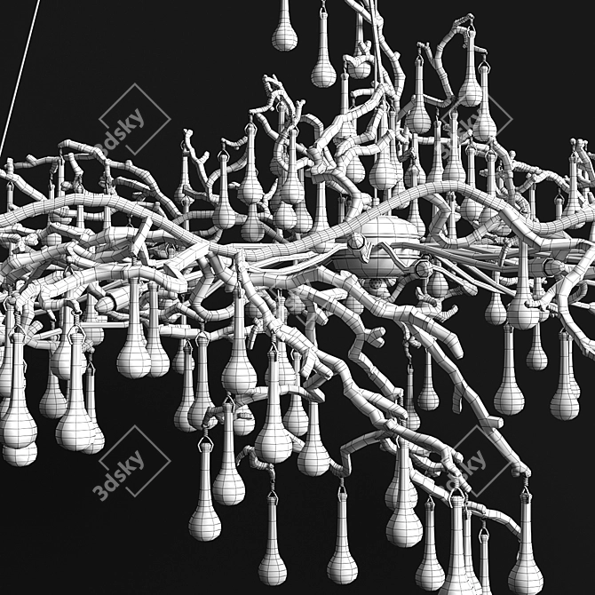 Bijout Big Serip Chandelier 3D model image 3