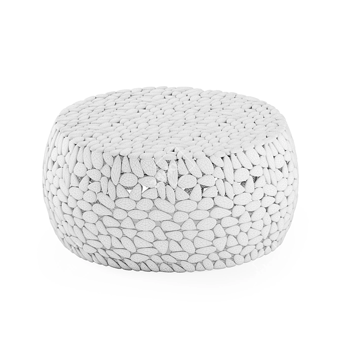 Pebbles Deluxe Silver Coffee Table 3D model image 2