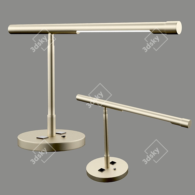 Hallmark Table Lamp: Elegant Lighting Solution 3D model image 1