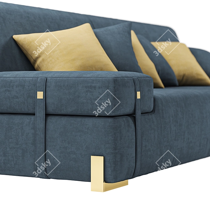 Luxurious VOLPI RICHARD Sofa: A Stylish Statement of Comfort 3D model image 2