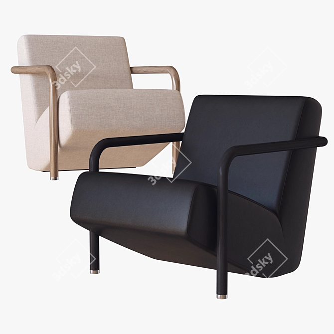 Dreamy Comfort - Lullaby Lounge Chair 3D model image 2