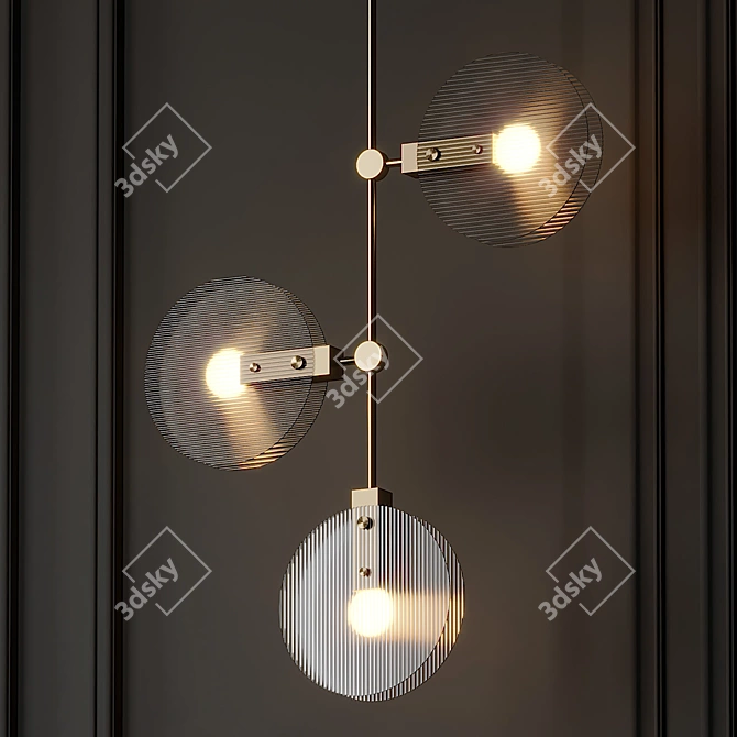 Nebulae Hanging Chandelier: Versatile Illumination 3D model image 2