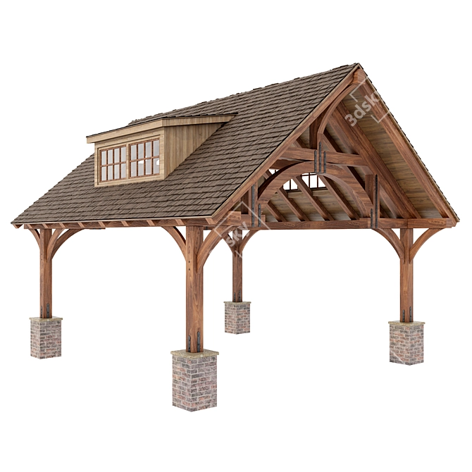 Versatile Gazebo: 3D Models & Textures 3D model image 1