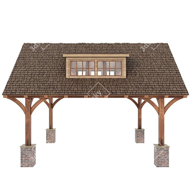 Versatile Gazebo: 3D Models & Textures 3D model image 5