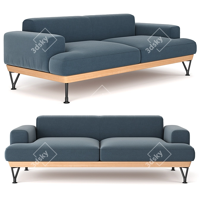 Modern Sofa - The Armstrong by Matthew Hilton 3D model image 2