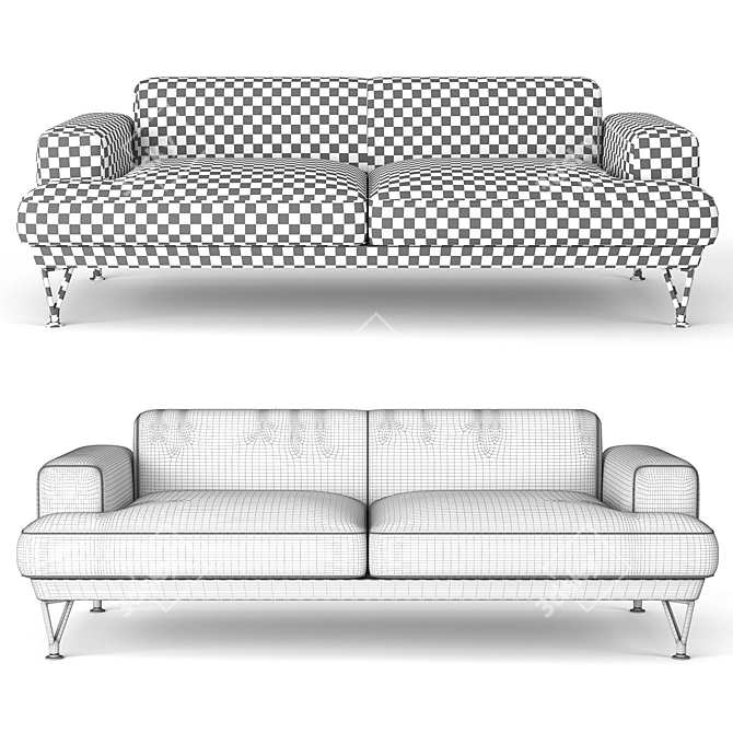 Modern Sofa - The Armstrong by Matthew Hilton 3D model image 3