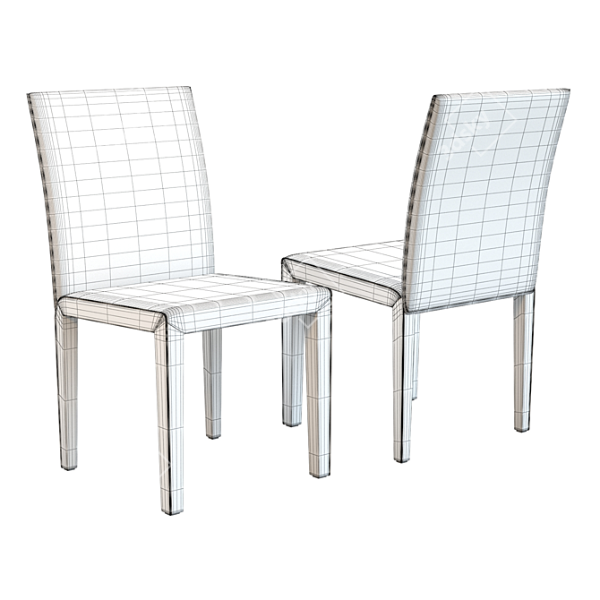 Elegant Folio Dining Chair: Stylish and High-quality 3D model image 2