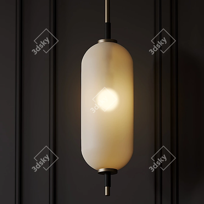 Elegant Pierce Pendant Light 3D model image 3