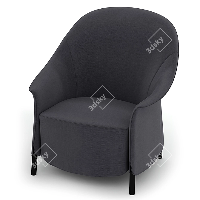 Elegant Arflex Gloria Armchair 3D model image 2