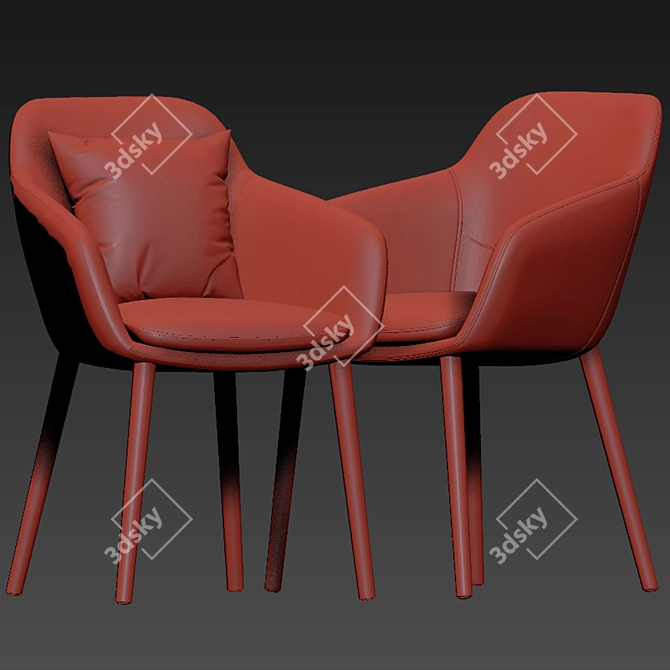 Stylish TYSON Chair with Vray and Corona 3D model image 3