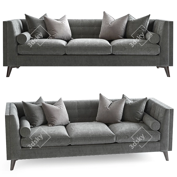 Elegant Gibson Sofa: The Perfect Seating 3D model image 1