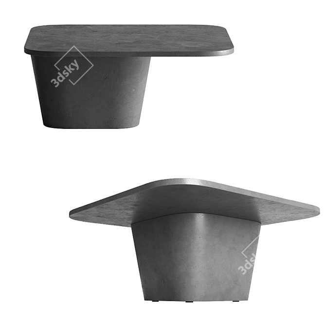 Tao Concrete Coffee Table 3D model image 1