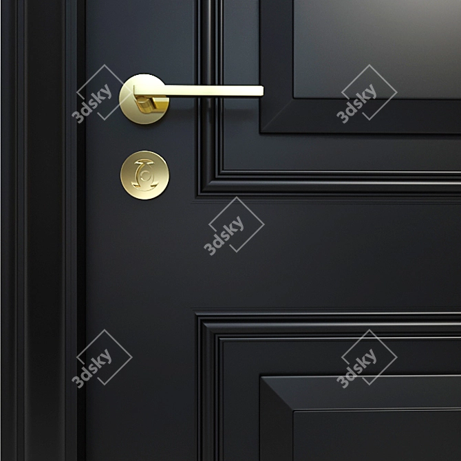 Elegant Door Design 3D model image 2