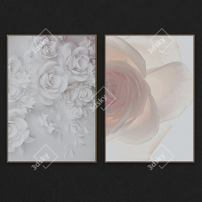 Floral Art Print Set | № 015 3D model image 1