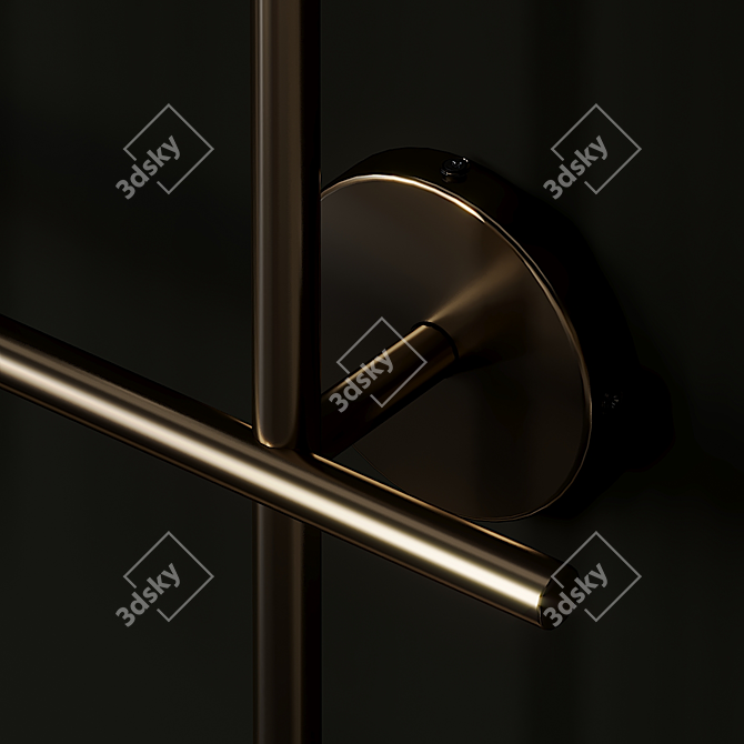 Modern Kitami Wall Sconce: Style and Elegance 3D model image 2