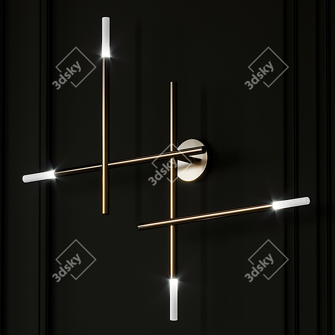 Modern Kitami Wall Sconce: Style and Elegance 3D model image 3