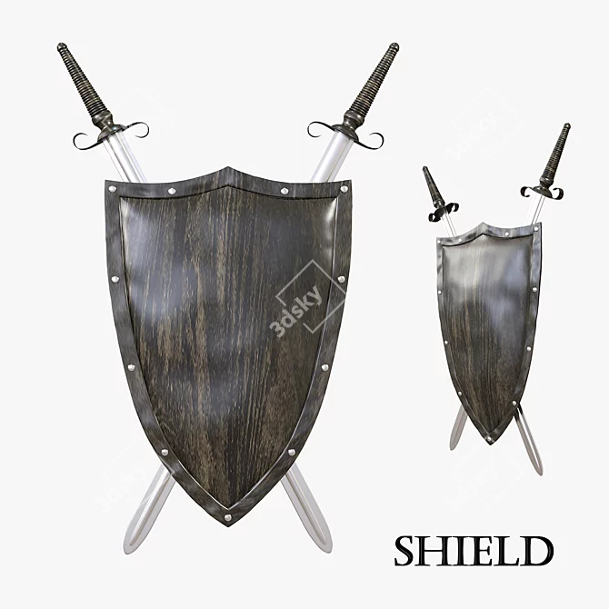 Shield on the Wall 3D model image 1