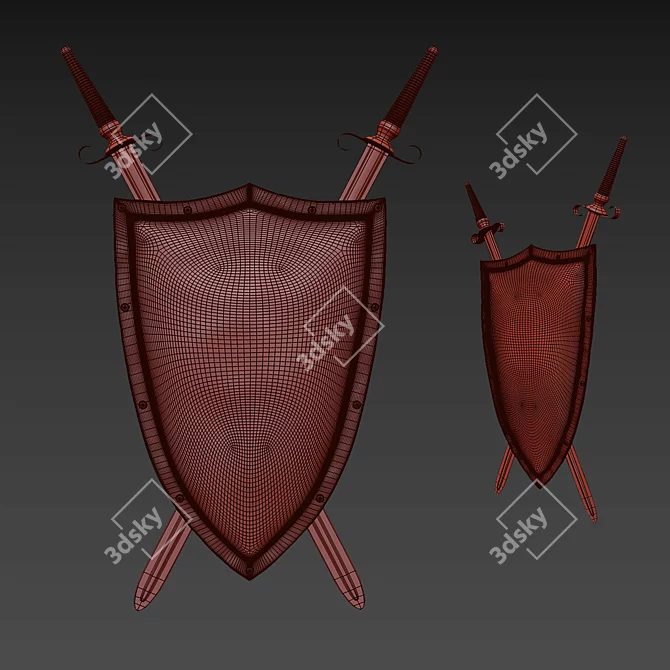 Shield on the Wall 3D model image 2