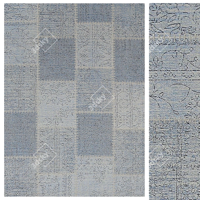 Lyida Modern Rug: Stylish & Contemporary 3D model image 1