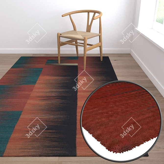 Versatile Carpets Set: High-Quality Textures for V-Ray & Corona 3D model image 2