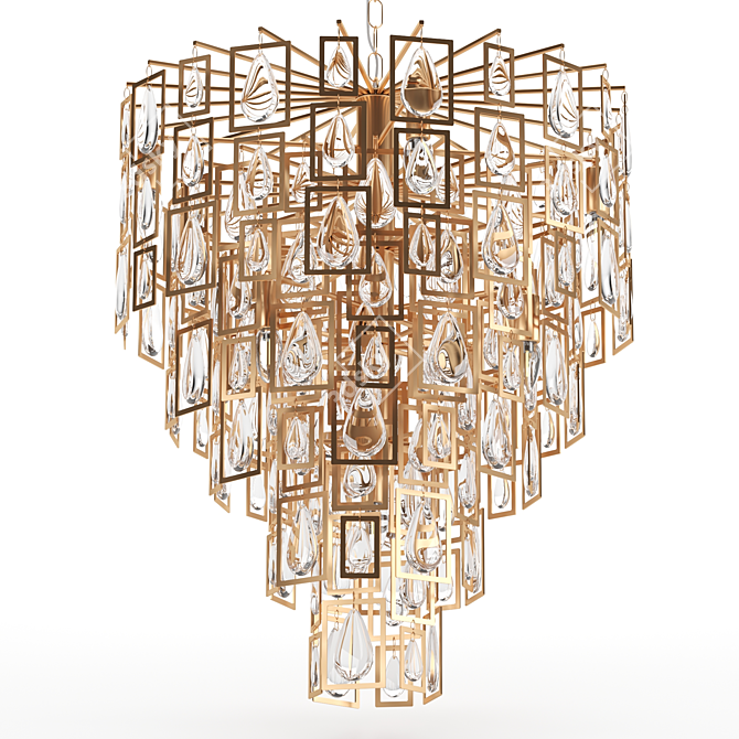 Loft Designe Chandelier - Modern and elegant centerpiece 3D model image 1