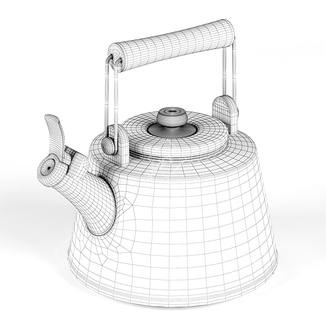 Rachael Ray Enamel Teapot 3D model image 2