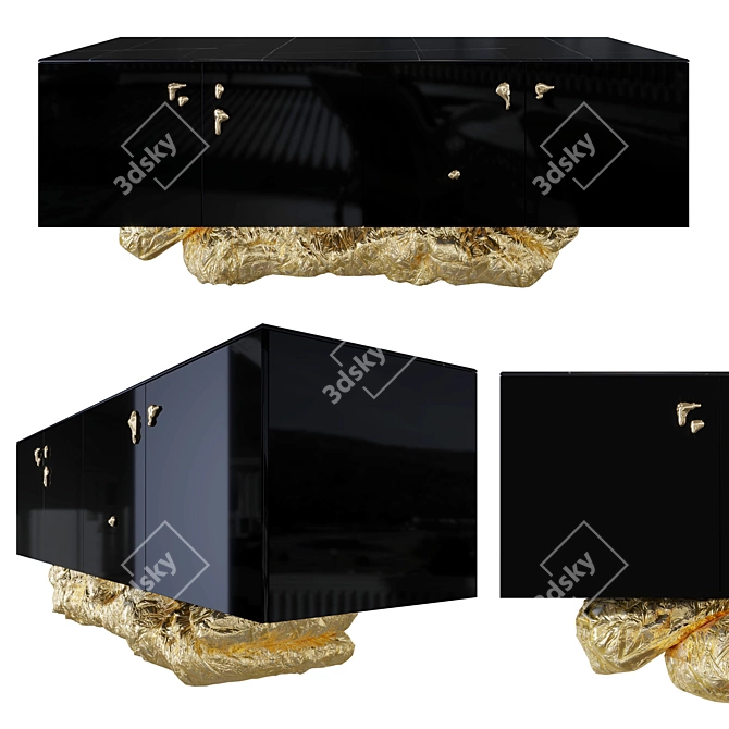 Angra Contemporary Sideboard: Elegant and Versatile Design 3D model image 1