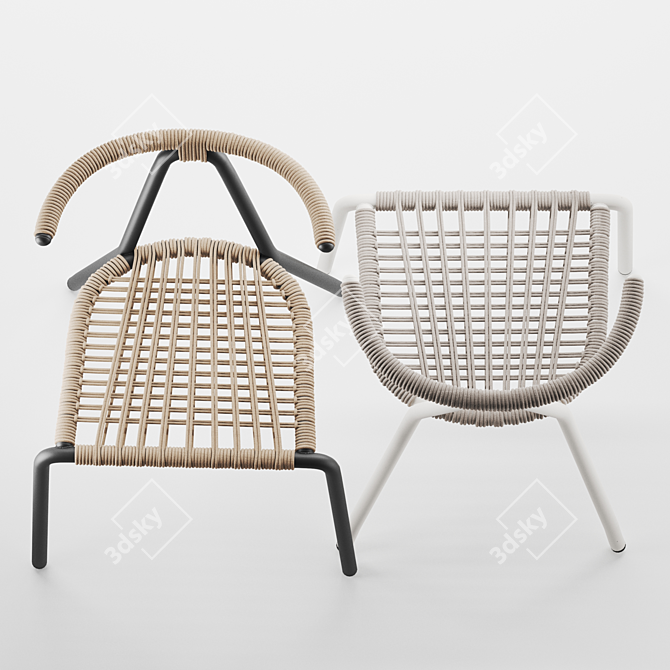 TORO Outdoor Garden Chair 3D model image 2