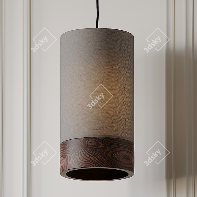 Sleek Topo Freejack Pendant 3D model image 2