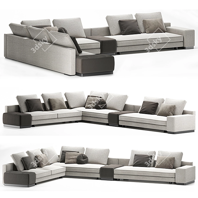 Minotti Daniels 2: Elegant and Modern Furniture 3D model image 1