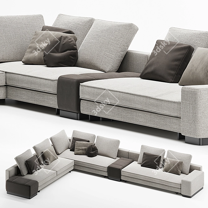 Minotti Daniels 2: Elegant and Modern Furniture 3D model image 2