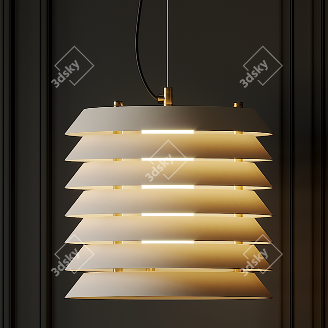 Maija Pendant: Sleek and Stylish 3D model image 1