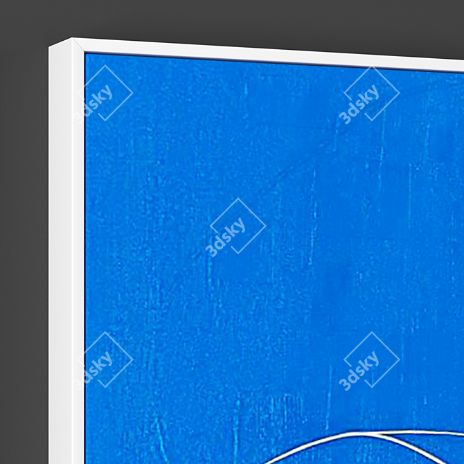 White Frame Set - 1200x890 mm 3D model image 2