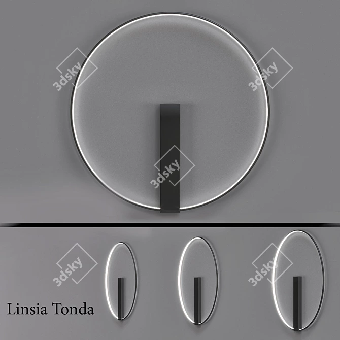 Linsia Tonda Sculptural Lighting 3D model image 1