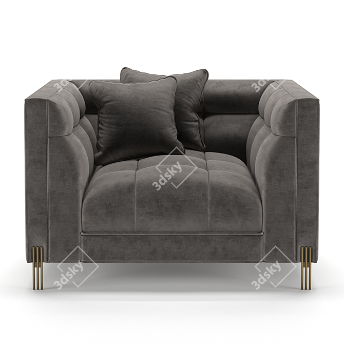 Elegant Sienna Chair: Stylish and Comfortable 3D model image 3