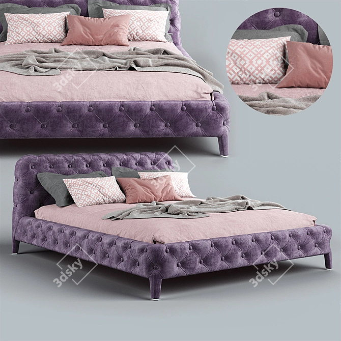 Luxury Handmade Windsor Dream Bed 3D model image 1