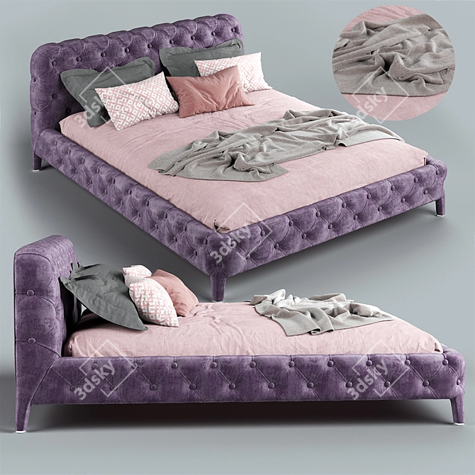 Luxury Handmade Windsor Dream Bed 3D model image 2