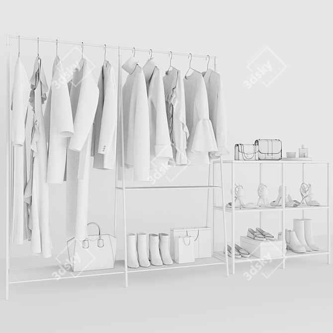 Fashion Bundle: Trendy Clothes Set 3D model image 3