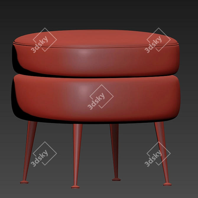 Elegant Ottoman Set 3D model image 3