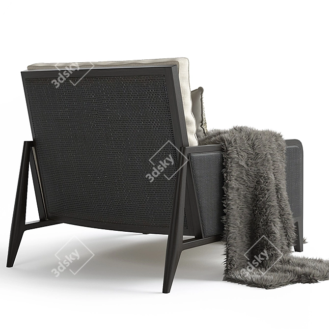 Napa Lounge Chair: Classic Elegance 3D model image 2