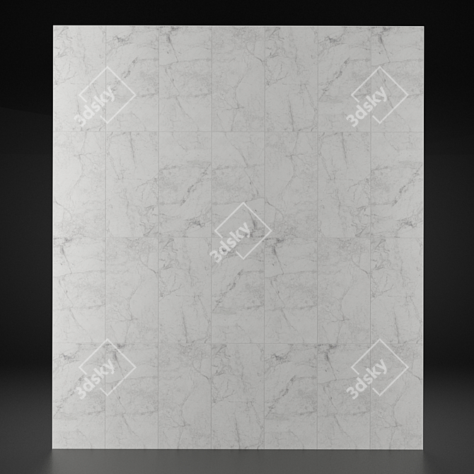 Versatile Ceramic Wall: 30x60cm Tiles 3D model image 1