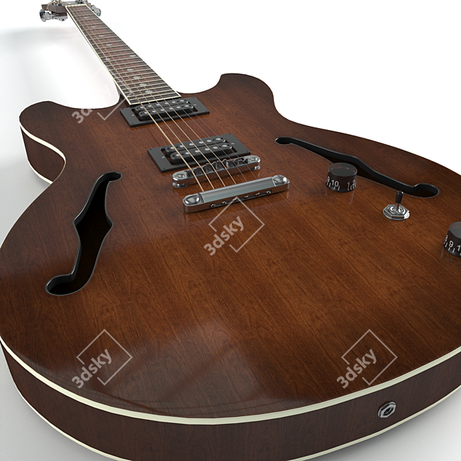 Ibanez AS53-TF: High Poly Model 3D model image 3