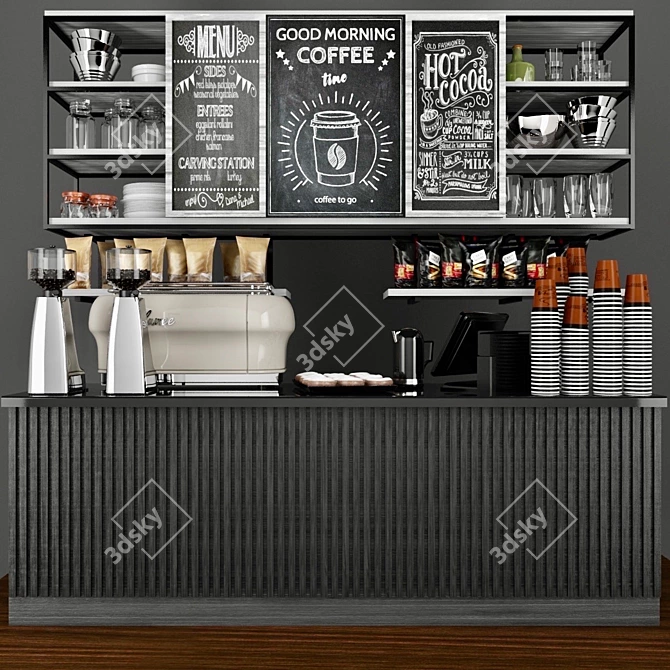 Cafe Dream: 3D Max Coffee Project 3D model image 1