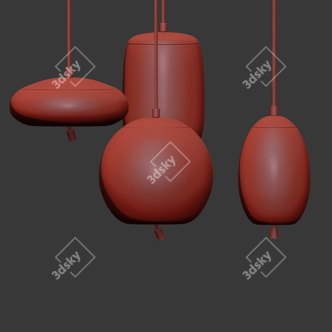 Brokis Knot Disco Pendant Lamp 2 - Modern Lighting Fixture 3D model image 2